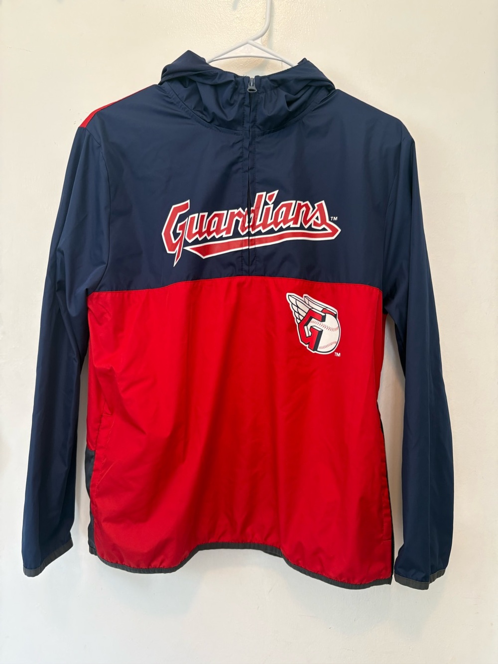 Genuine Merchandise Navy and Red Guardians Hooded Windbreaker young 10/12 size